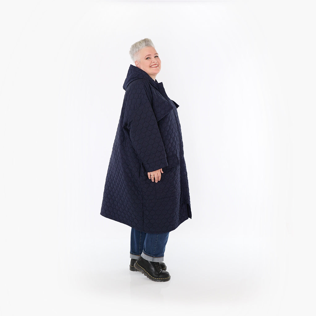 AKH Fashion Mantel 7044 Cloudy, Navy