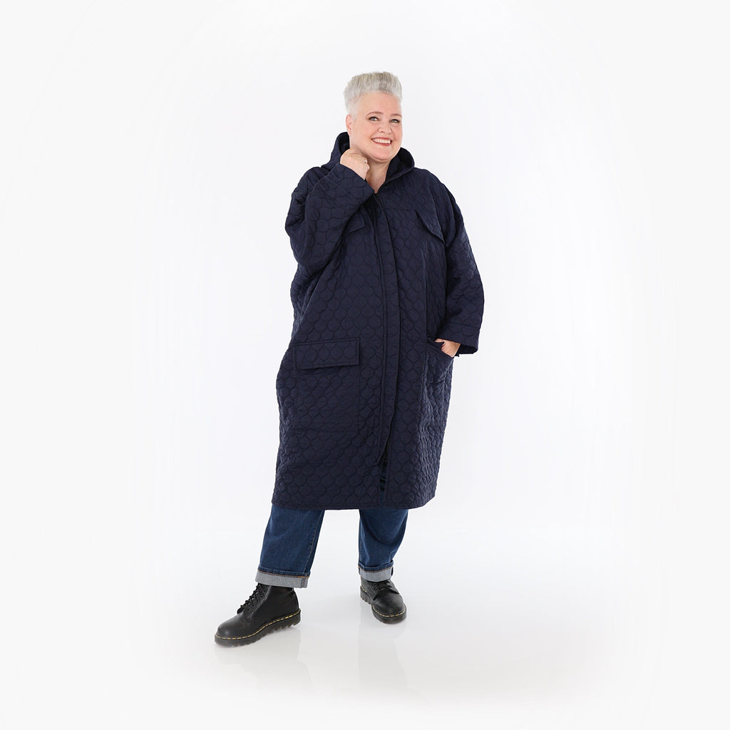 AKH Fashion Mantel 7044 Cloudy, Navy