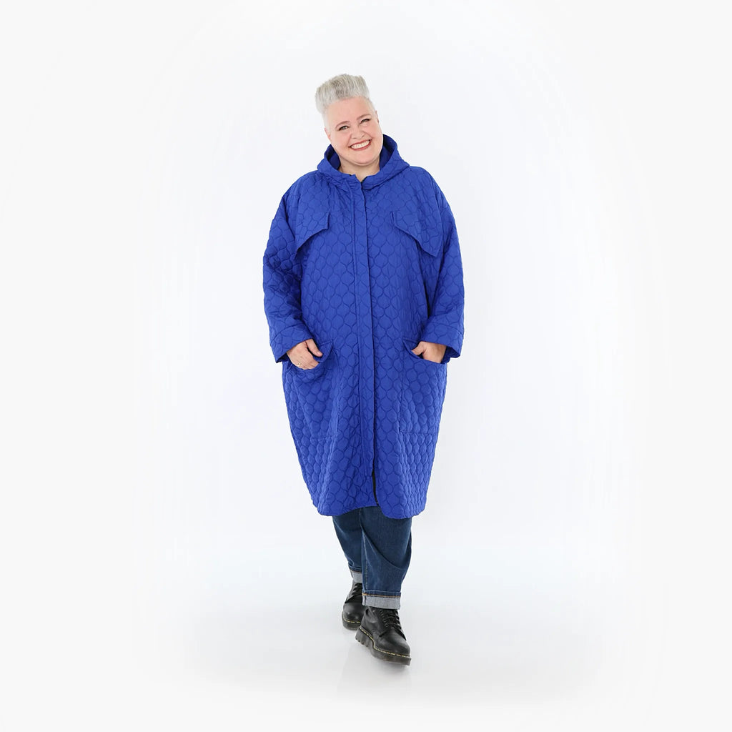 AKH Fashion 7044 coat, royal blue