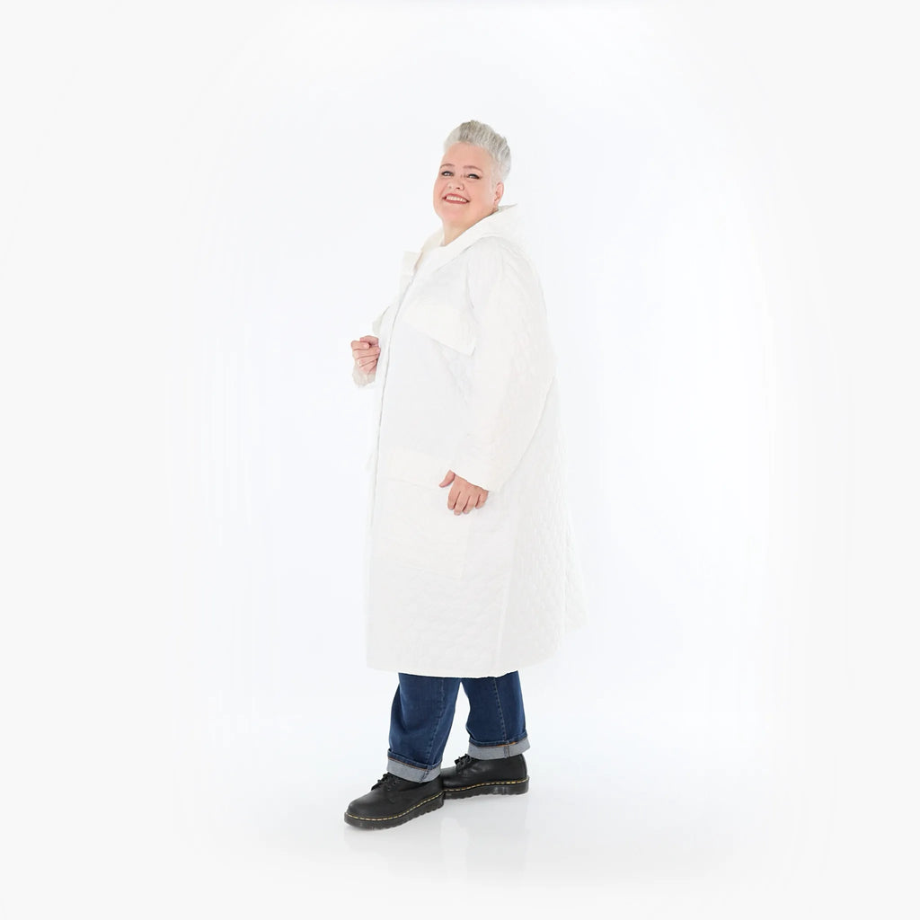 AKH Fashion Mantel 7044 Cloudy, Weiß