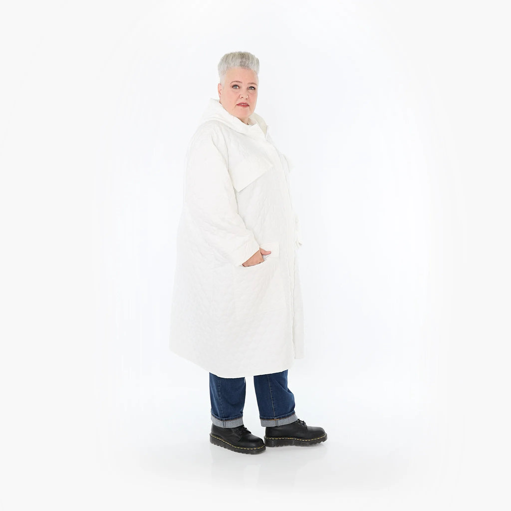 AKH Fashion Mantel 7044 Cloudy, Weiß