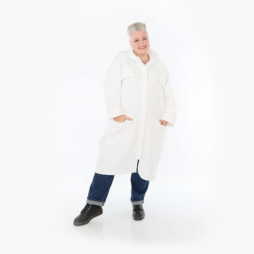AKH Fashion Mantel 7044 Cloudy, Weiß