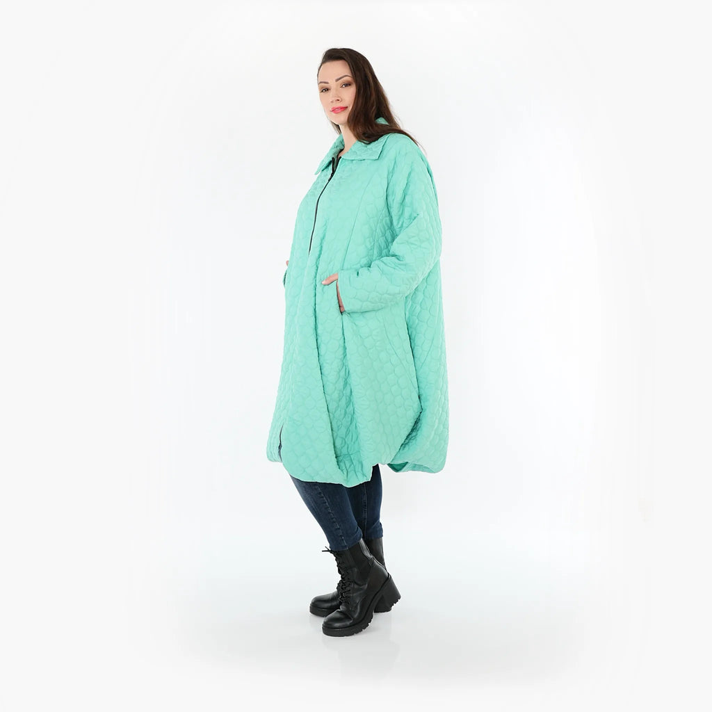 AKH Fashion 1424 Coat, Mint Green
