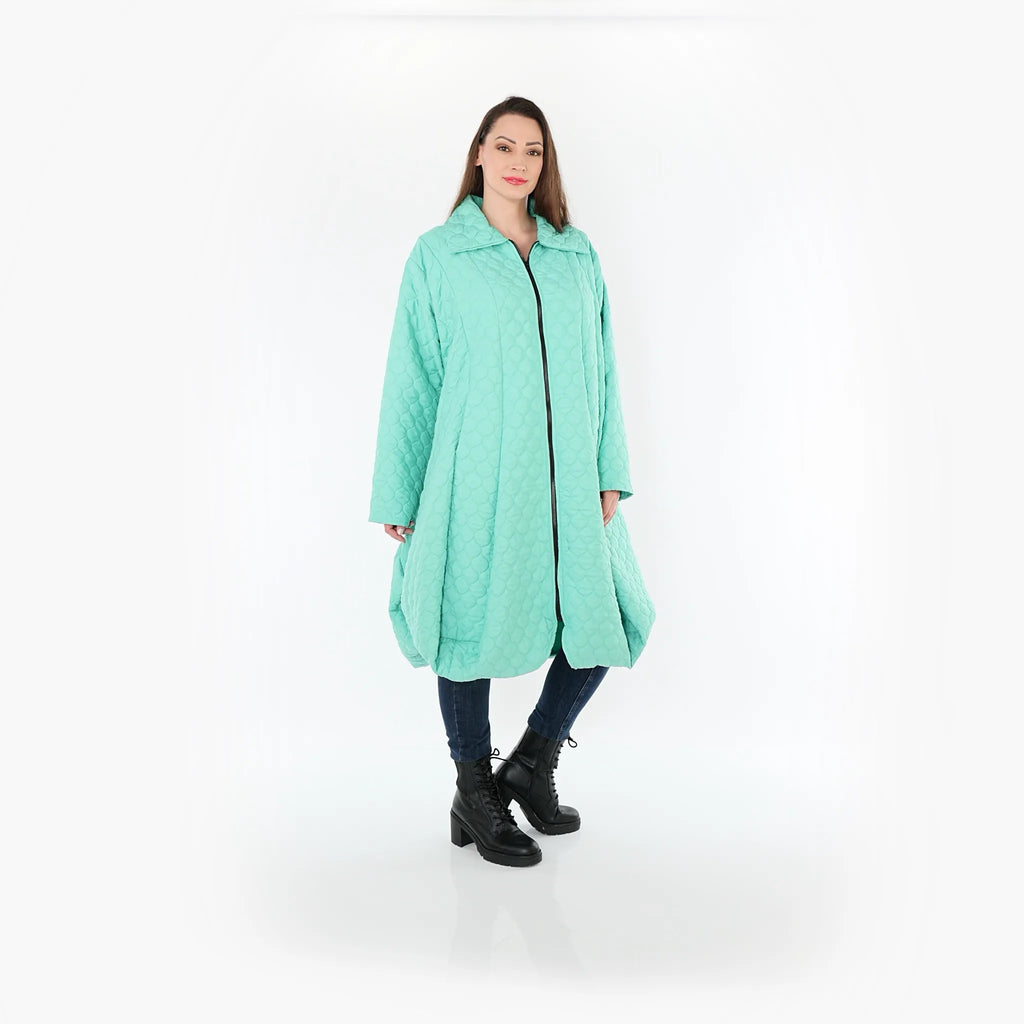 AKH Fashion 1424 Coat, Mint Green