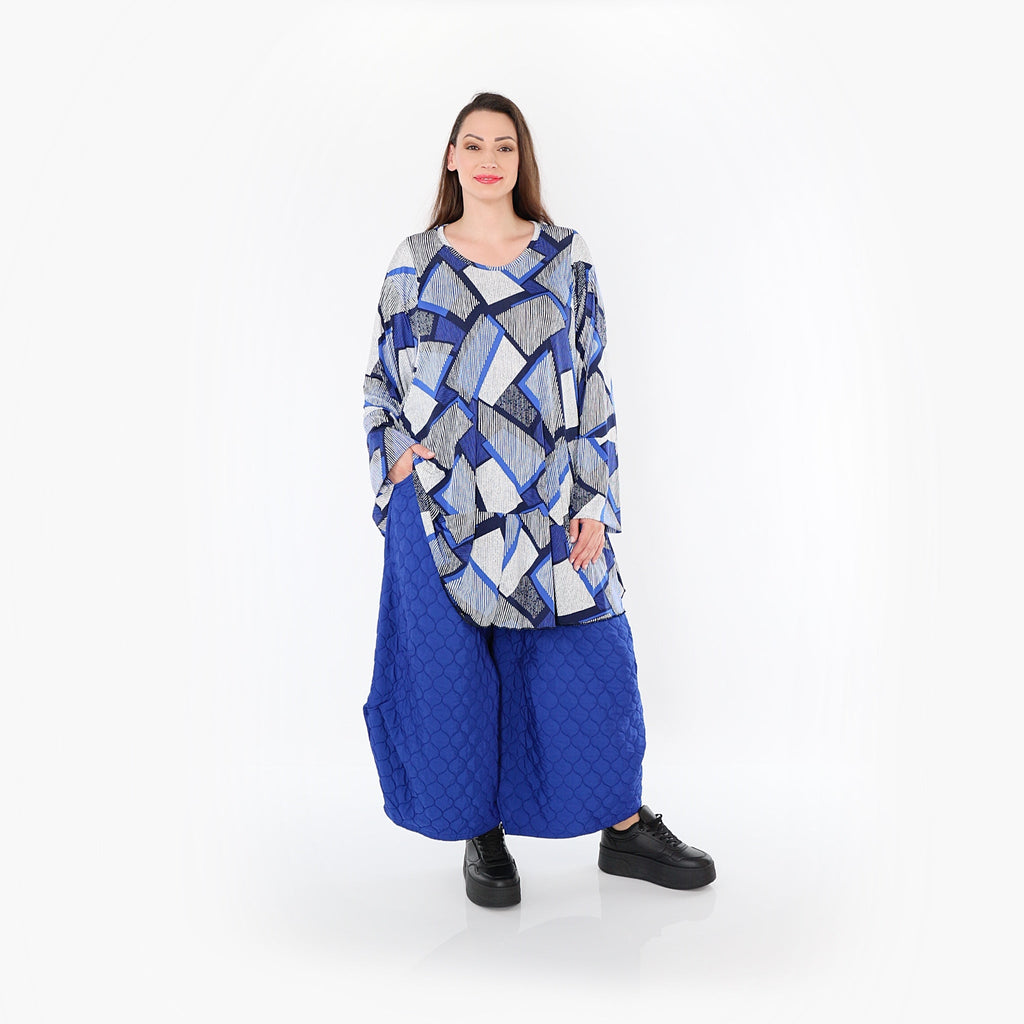 AKH Fashion Hose 6631 Cloudy, Royalblau