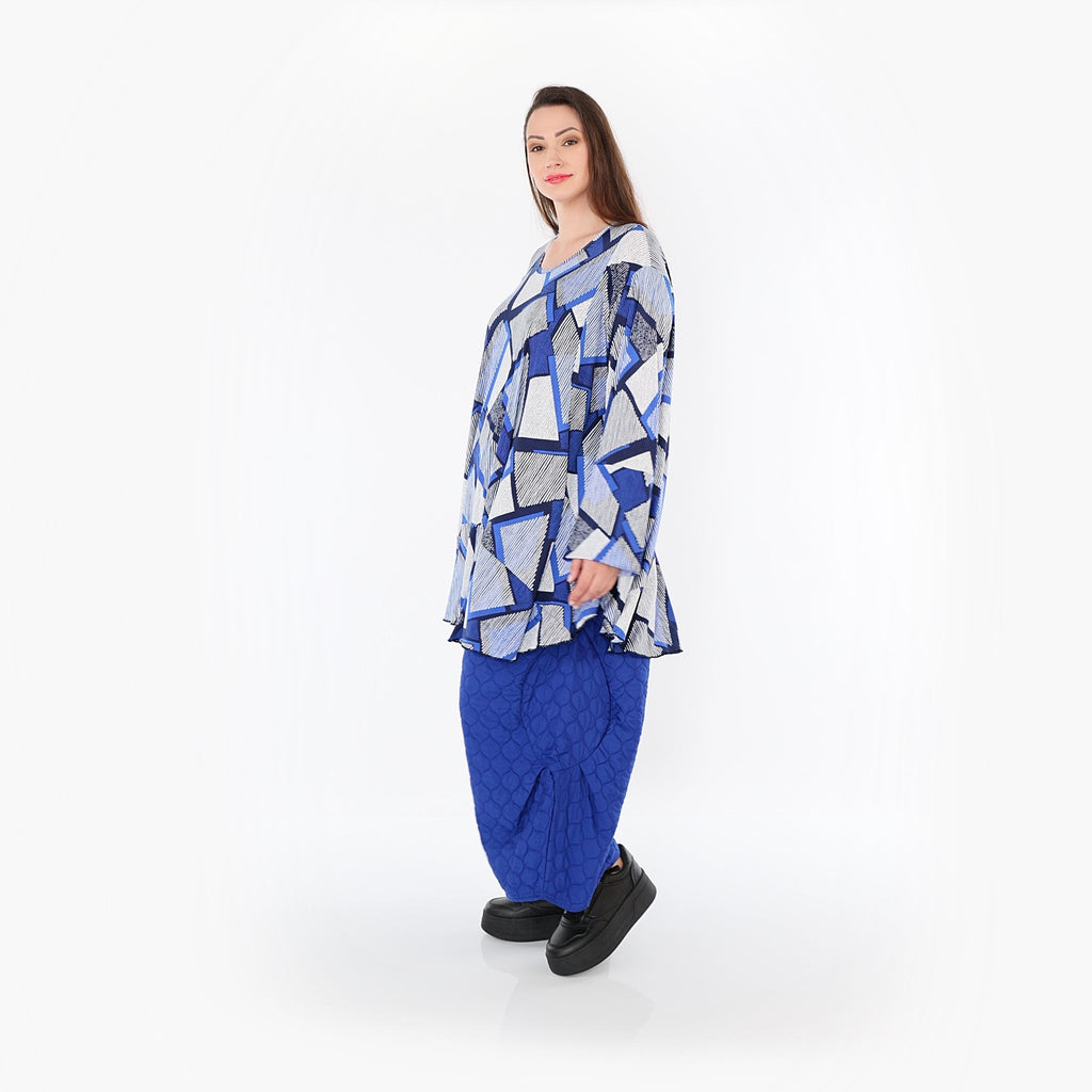 AKH Fashion Hose 6631 Cloudy, Royalblau