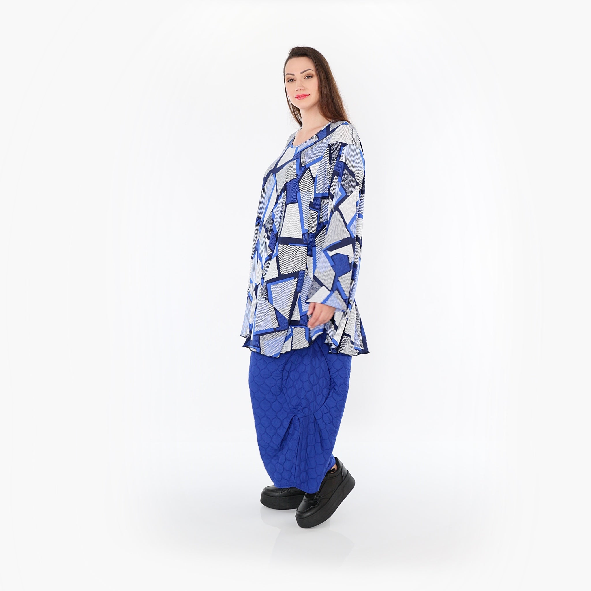 AKH Fashion Hose 6631 Cloudy, Royalblau
