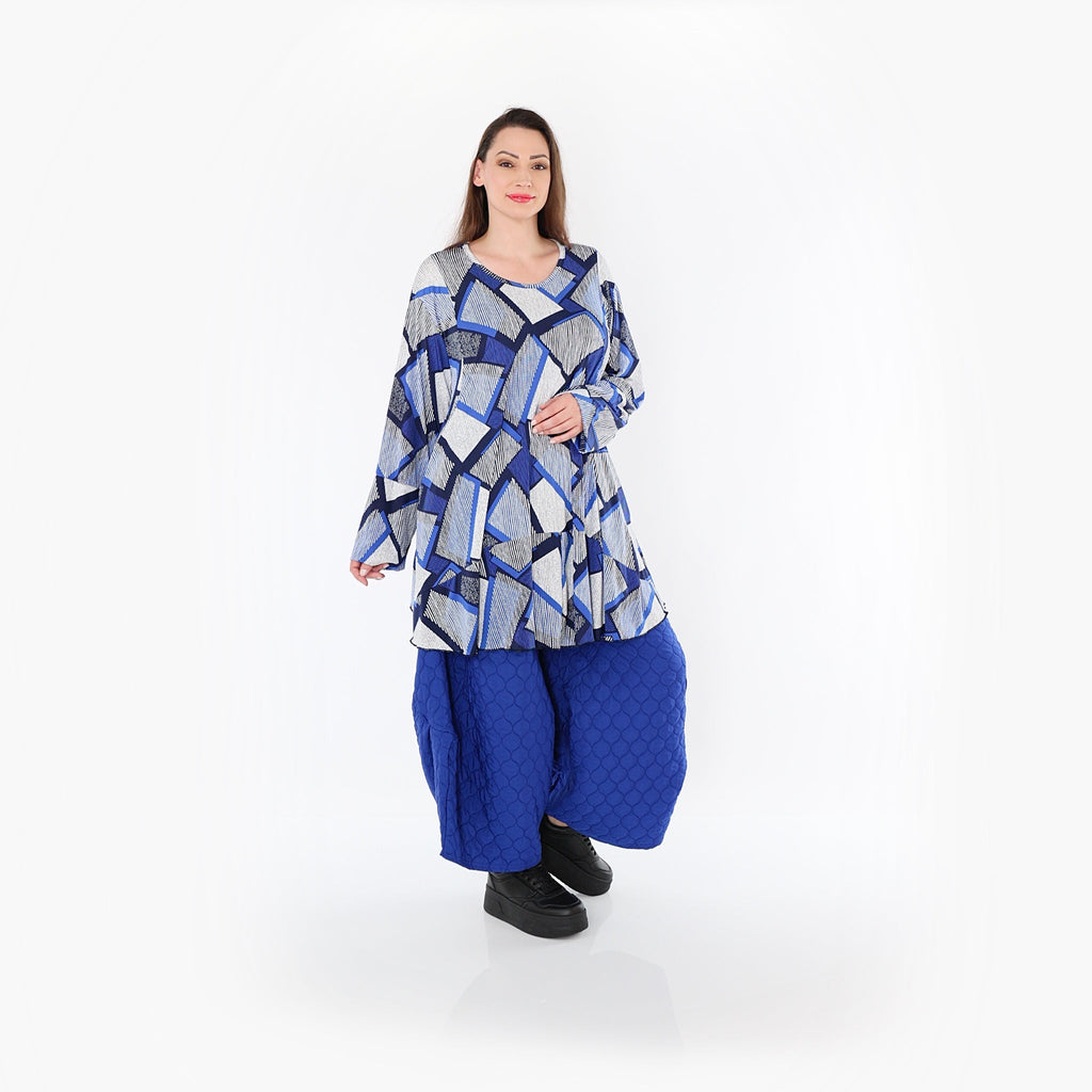AKH Fashion Hose 6631 Cloudy, Royalblau