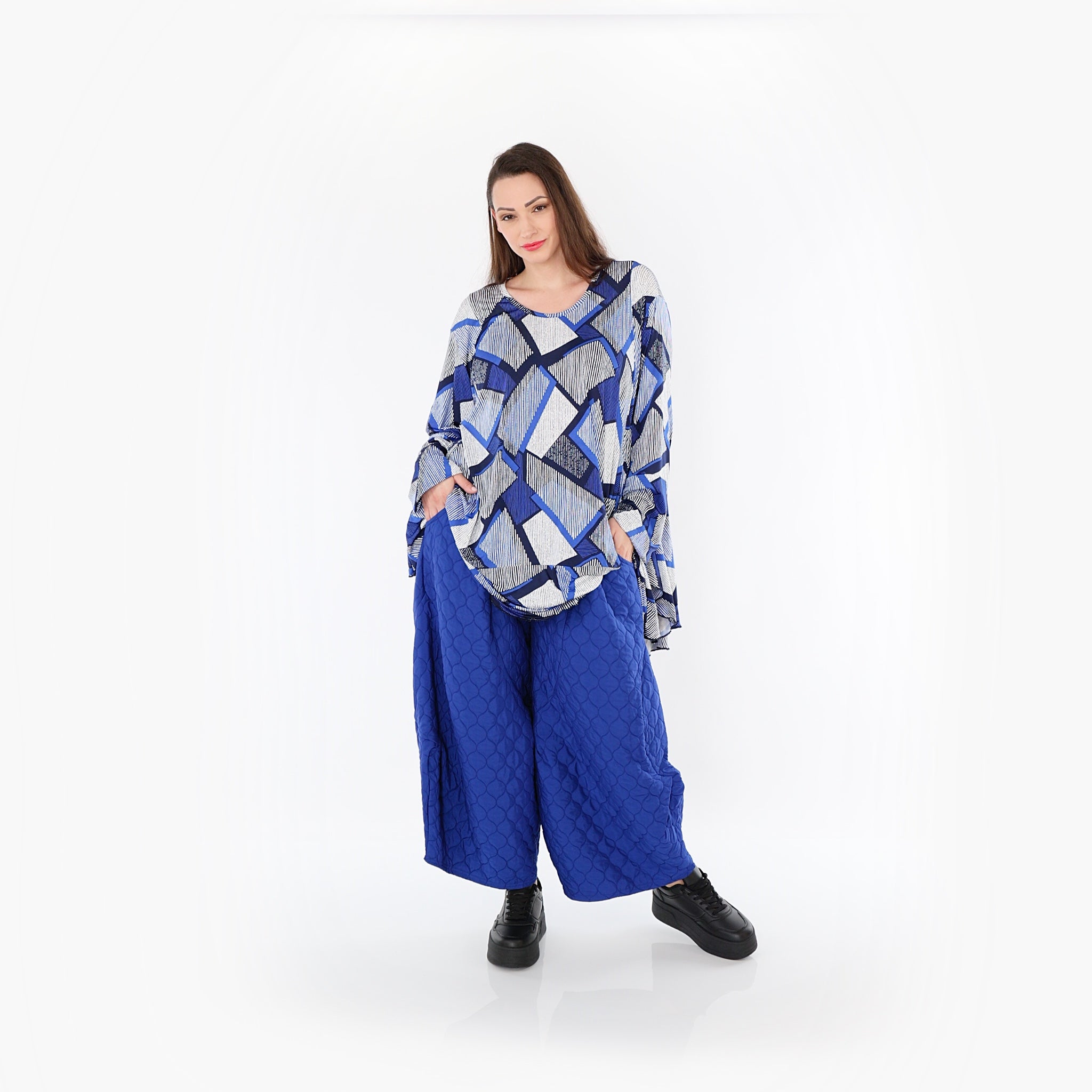 AKH Fashion Hose 6631 Cloudy, Royalblau