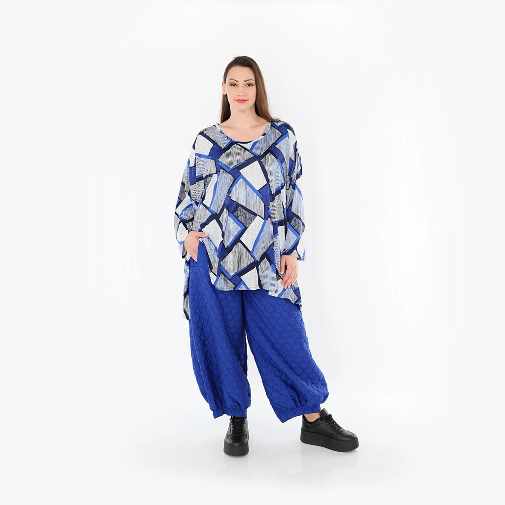 AKH Fashion Hose 8067 Cloudy, Royalblau