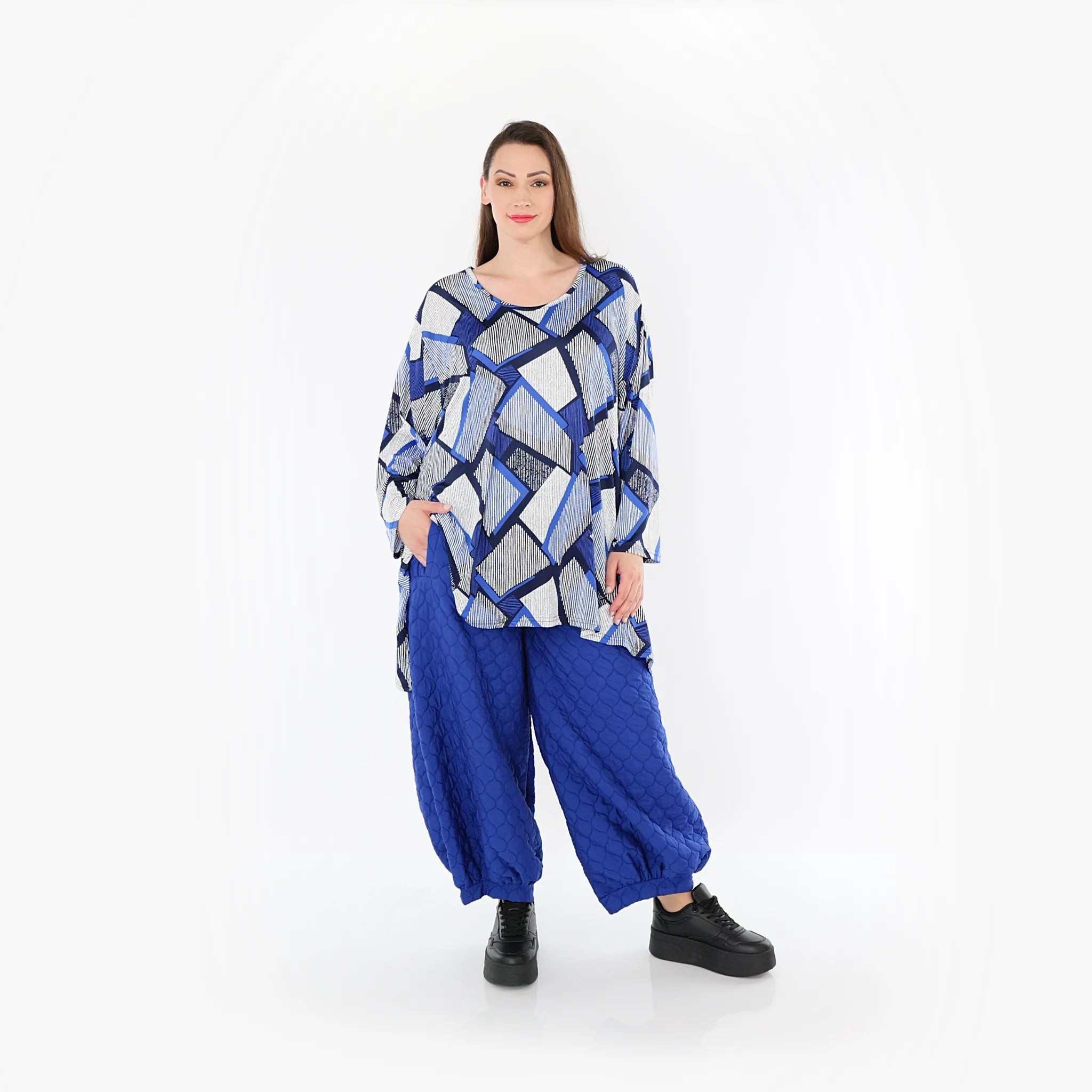AKH Fashion Hose 8067 Cloudy, Royalblau