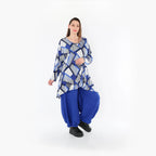 AKH Fashion Hose 8067 Cloudy, Royalblau