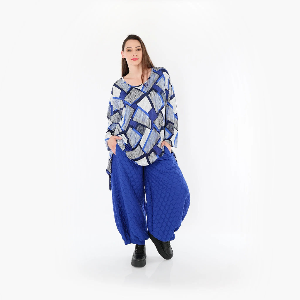 AKH Fashion Hose 8067 Cloudy, Royalblau