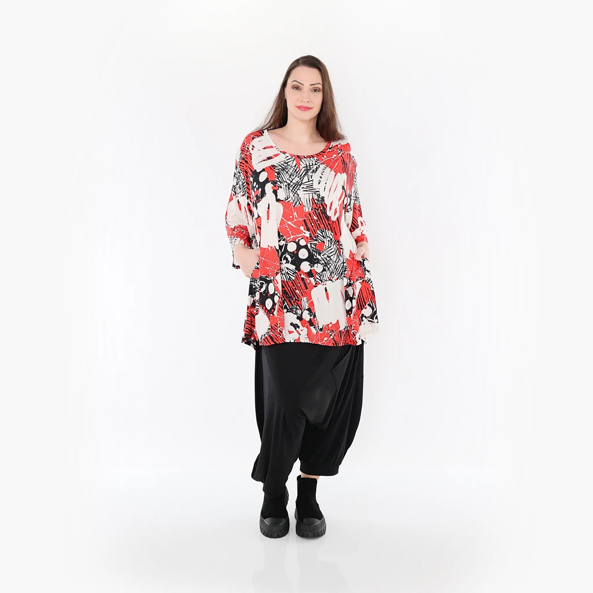 AKH Fashion Shirt 1892 Whisper, Rot/Weiß/Schwarz