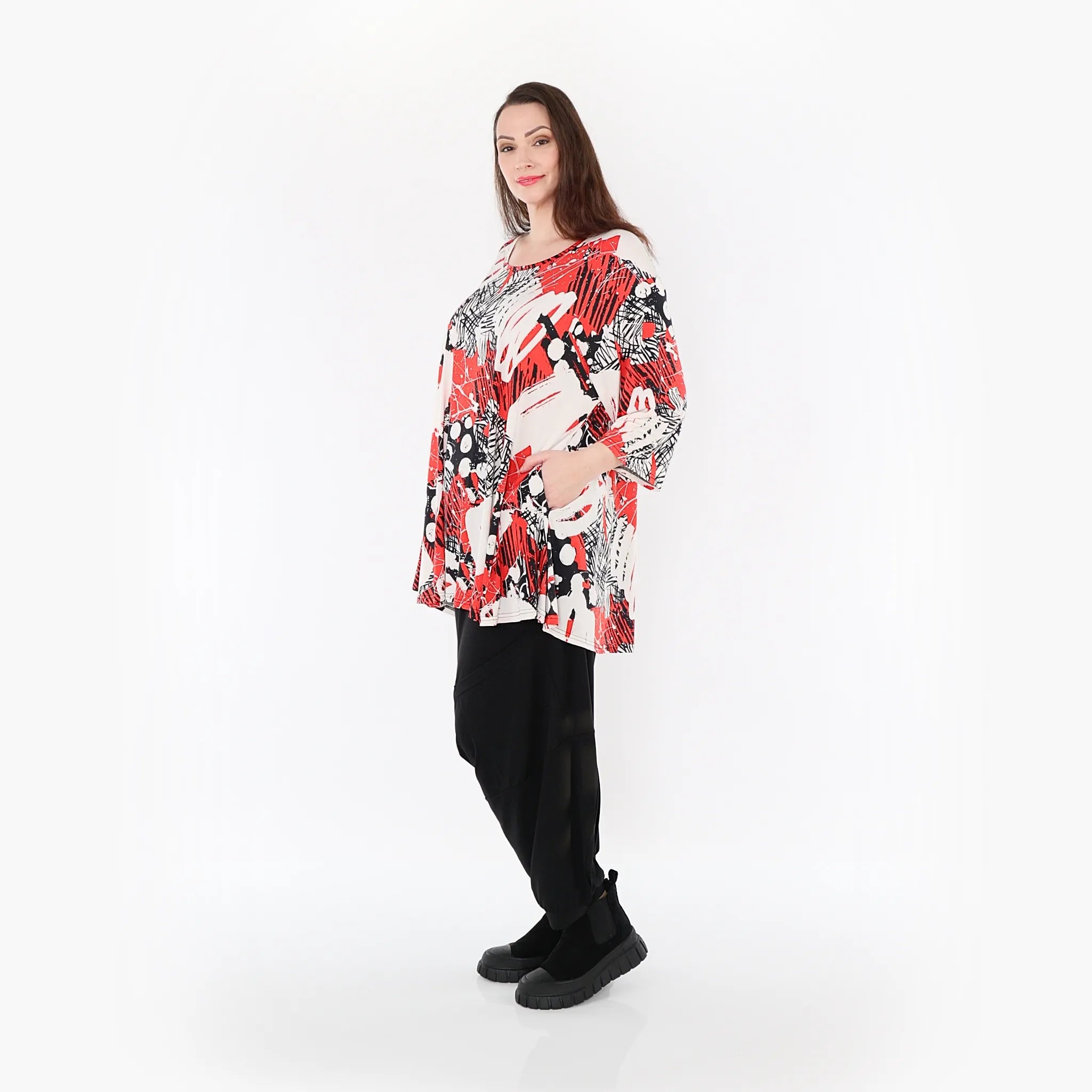 AKH Fashion Shirt 1892 Whisper, Rot/Weiß/Schwarz
