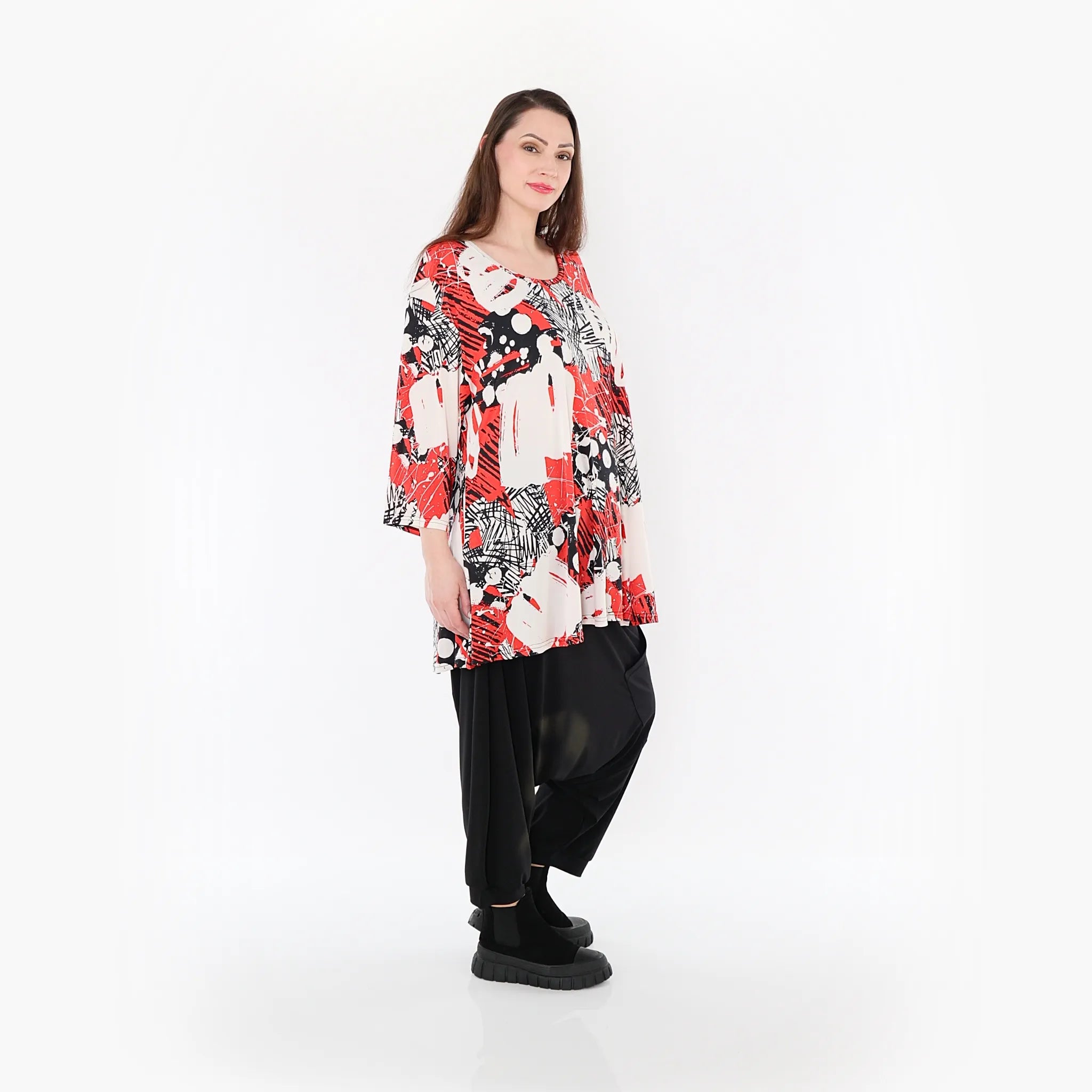 AKH Fashion Shirt 1892 Whisper, Rot/Weiß/Schwarz