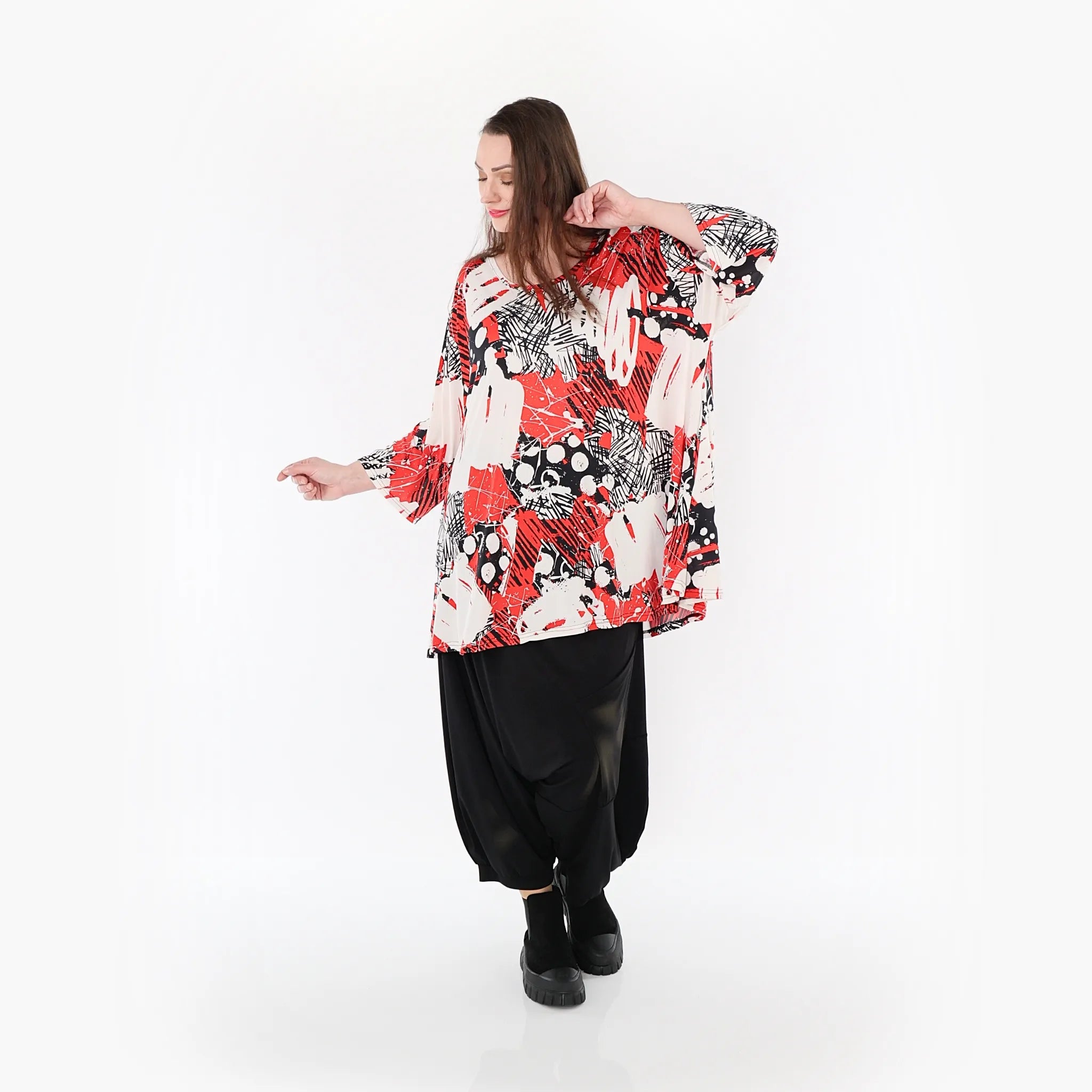 AKH Fashion Shirt 1892 Whisper, Rot/Weiß/Schwarz