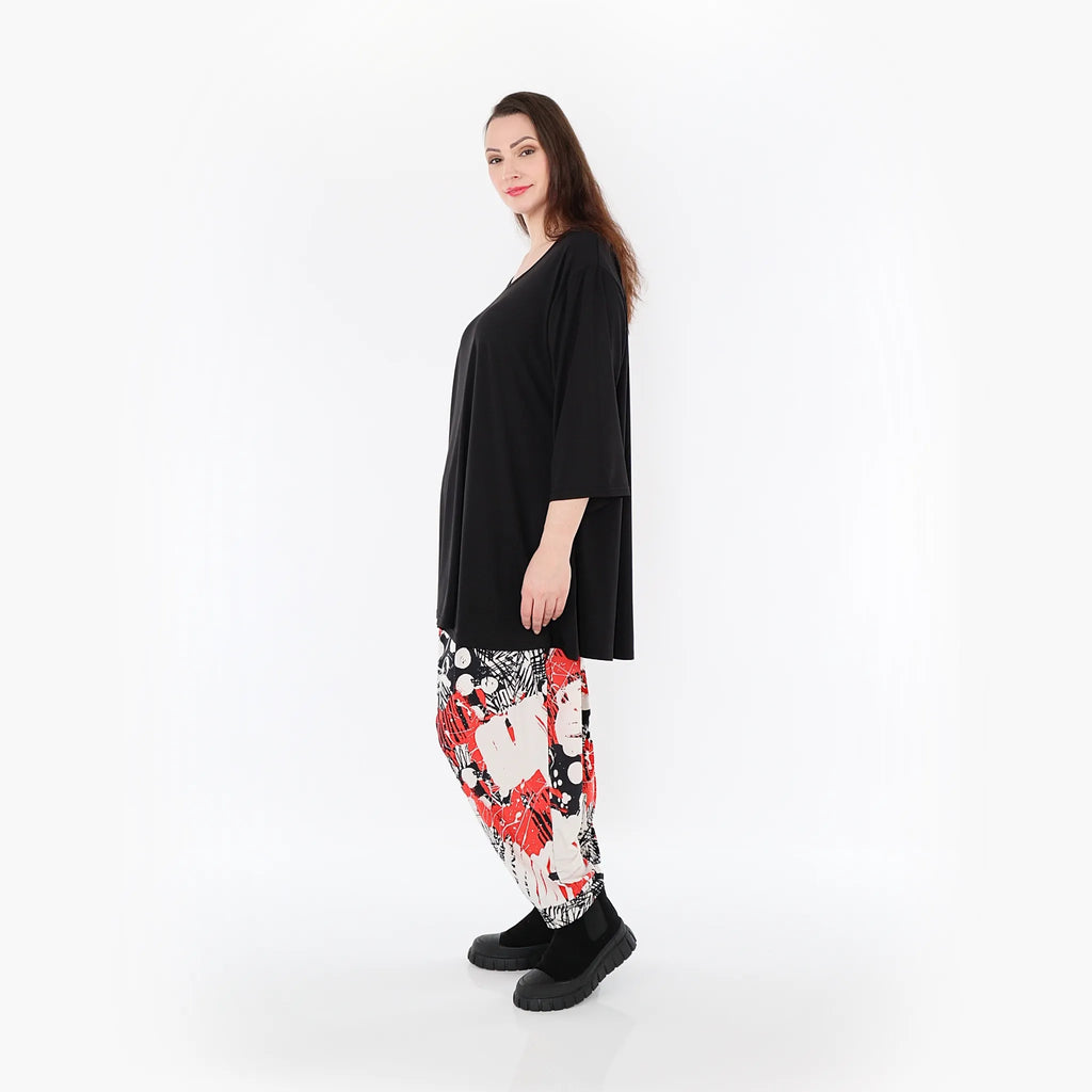 AKH Fashion Hose 6813 Whisper, Rot/Weiß/Schwarz