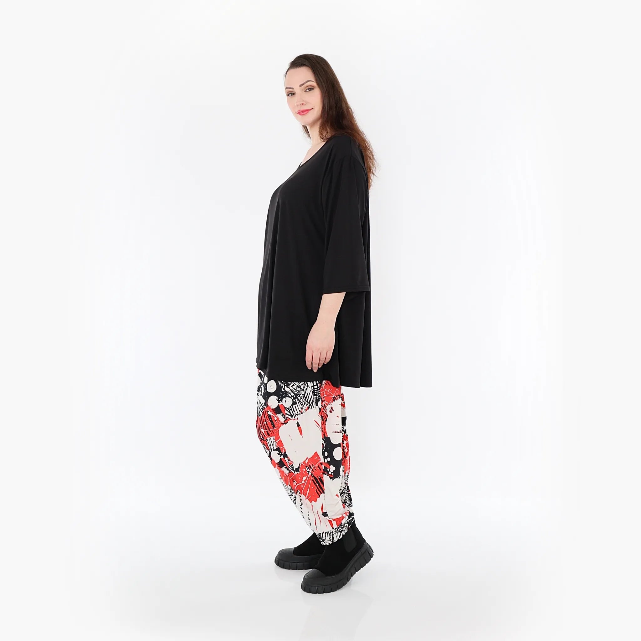 AKH Fashion Hose 6813 Whisper, Rot/Weiß/Schwarz