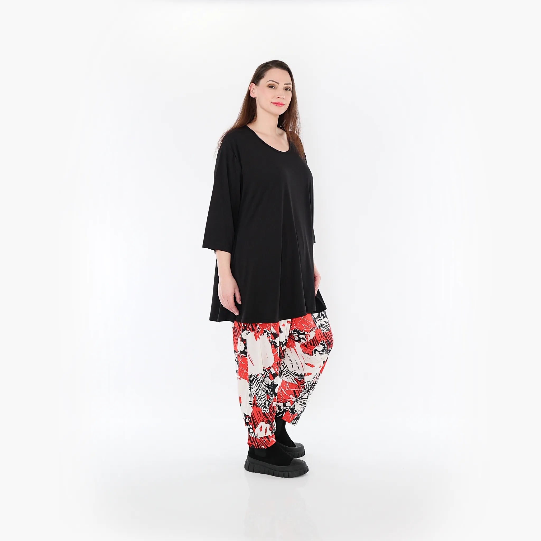 AKH Fashion Hose 6813 Whisper, Rot/Weiß/Schwarz