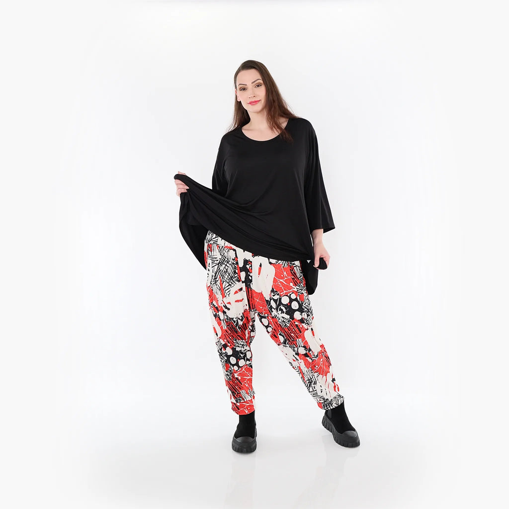 AKH Fashion Hose 6813 Whisper, Rot/Weiß/Schwarz