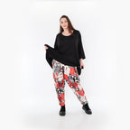 AKH Fashion Hose 6813 Whisper, Rot/Weiß/Schwarz