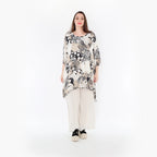 AKH Fashion Shirt 6837 Whisper, Beige/Weiß/Schwarz
