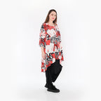 AKH Fashion Shirt 6837 Whisper, Rot/Weiß/Schwarz