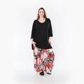 AKH Fashion Hose 8069 Whisper, Rot/Weiß/Schwarz