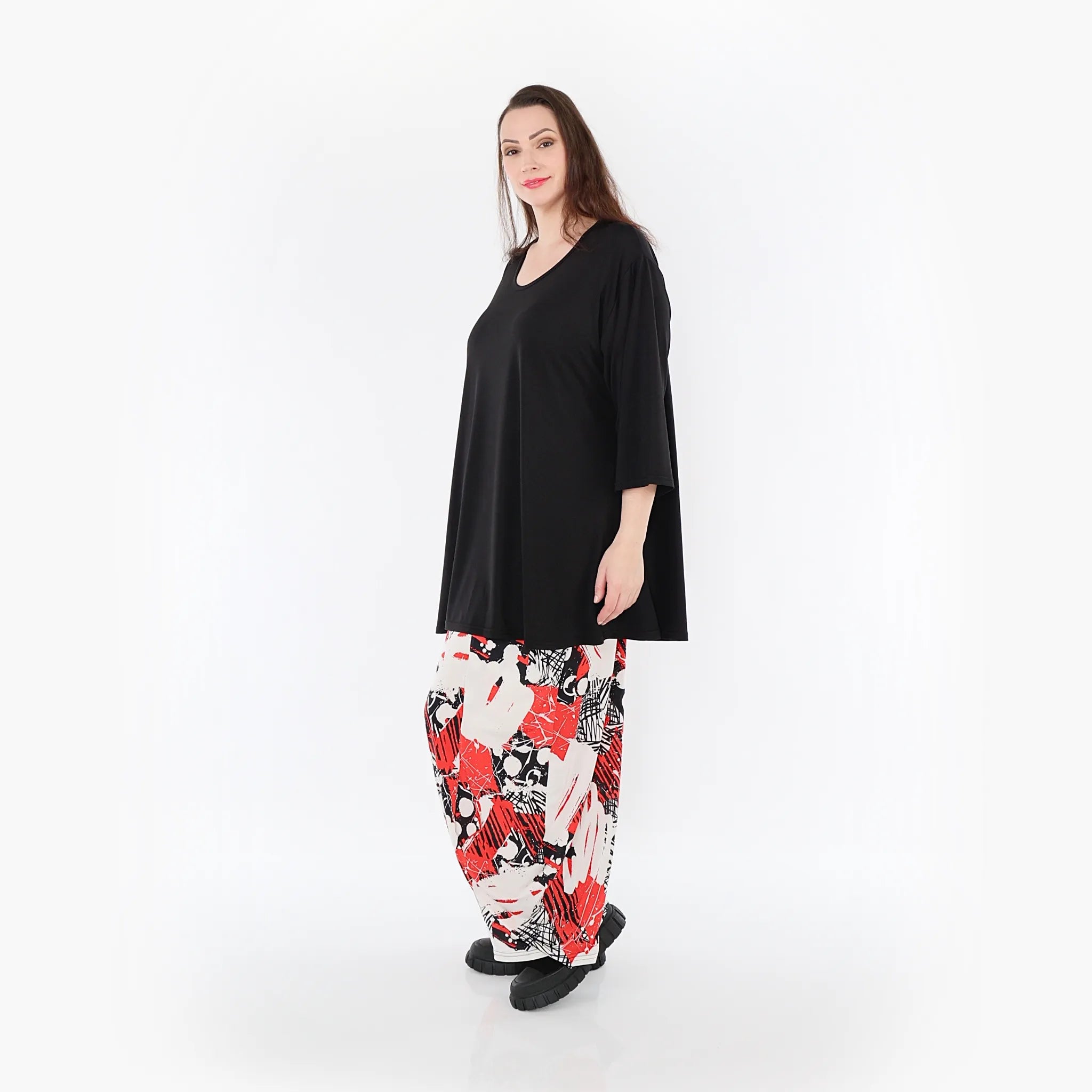 AKH Fashion Hose 8069 Whisper, Rot/Weiß/Schwarz