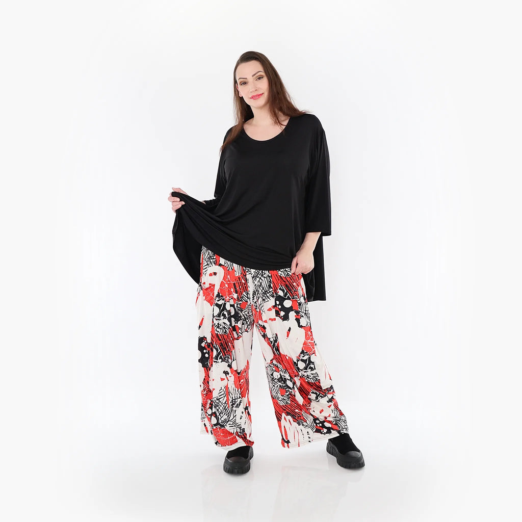 AKH Fashion Hose 8069 Whisper, Rot/Weiß/Schwarz