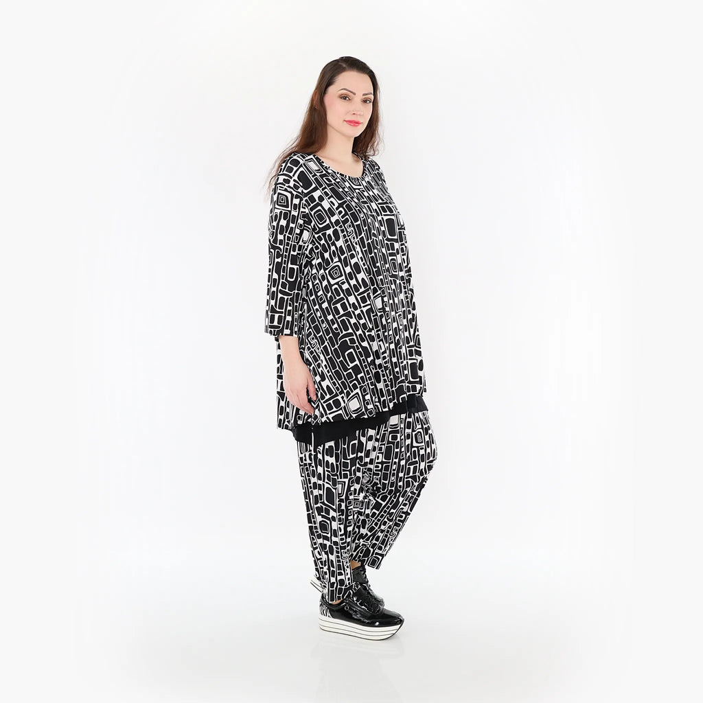 AKH Fashion Shirt 1892 Midnight, Schwarz/Weiß