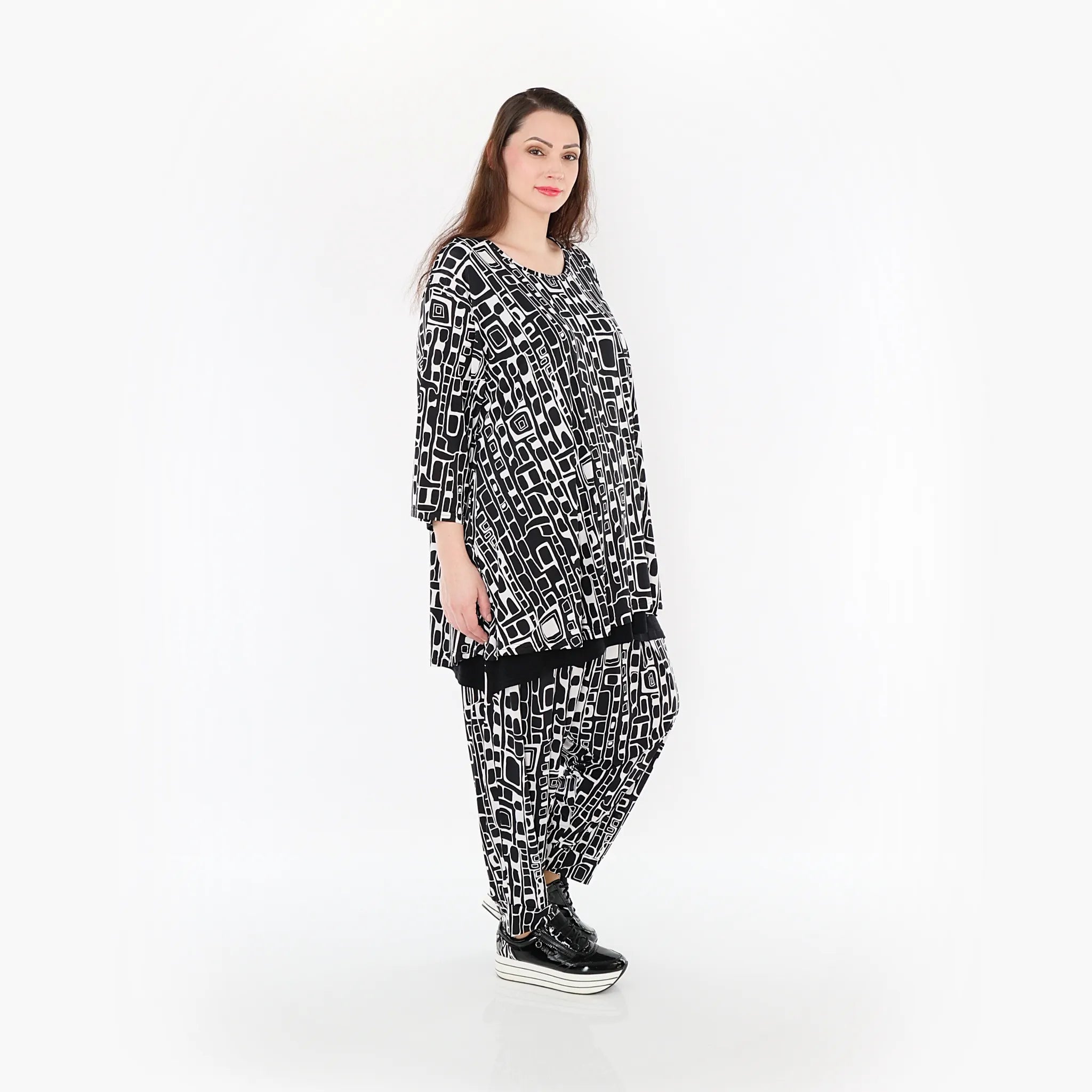 AKH Fashion Shirt 1892 Midnight, Schwarz/Weiß