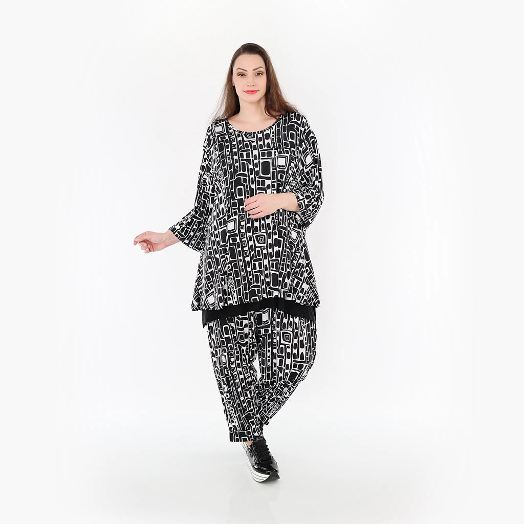 AKH Fashion Shirt 1892 Midnight, Schwarz/Weiß