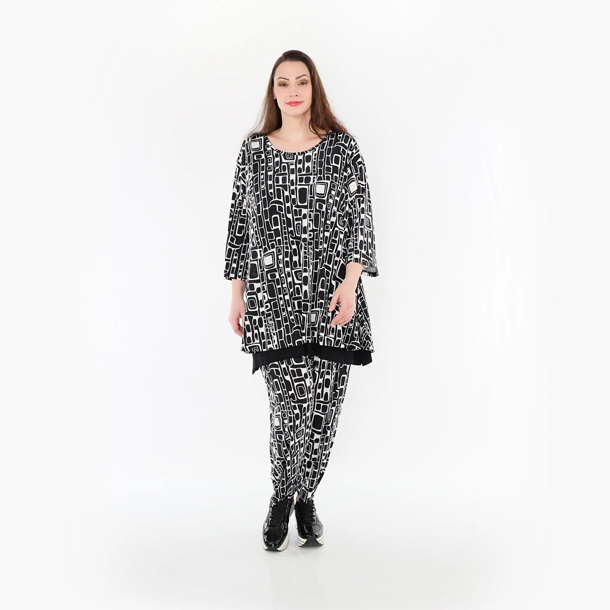 AKH Fashion Shirt 1892 Midnight, Schwarz/Weiß
