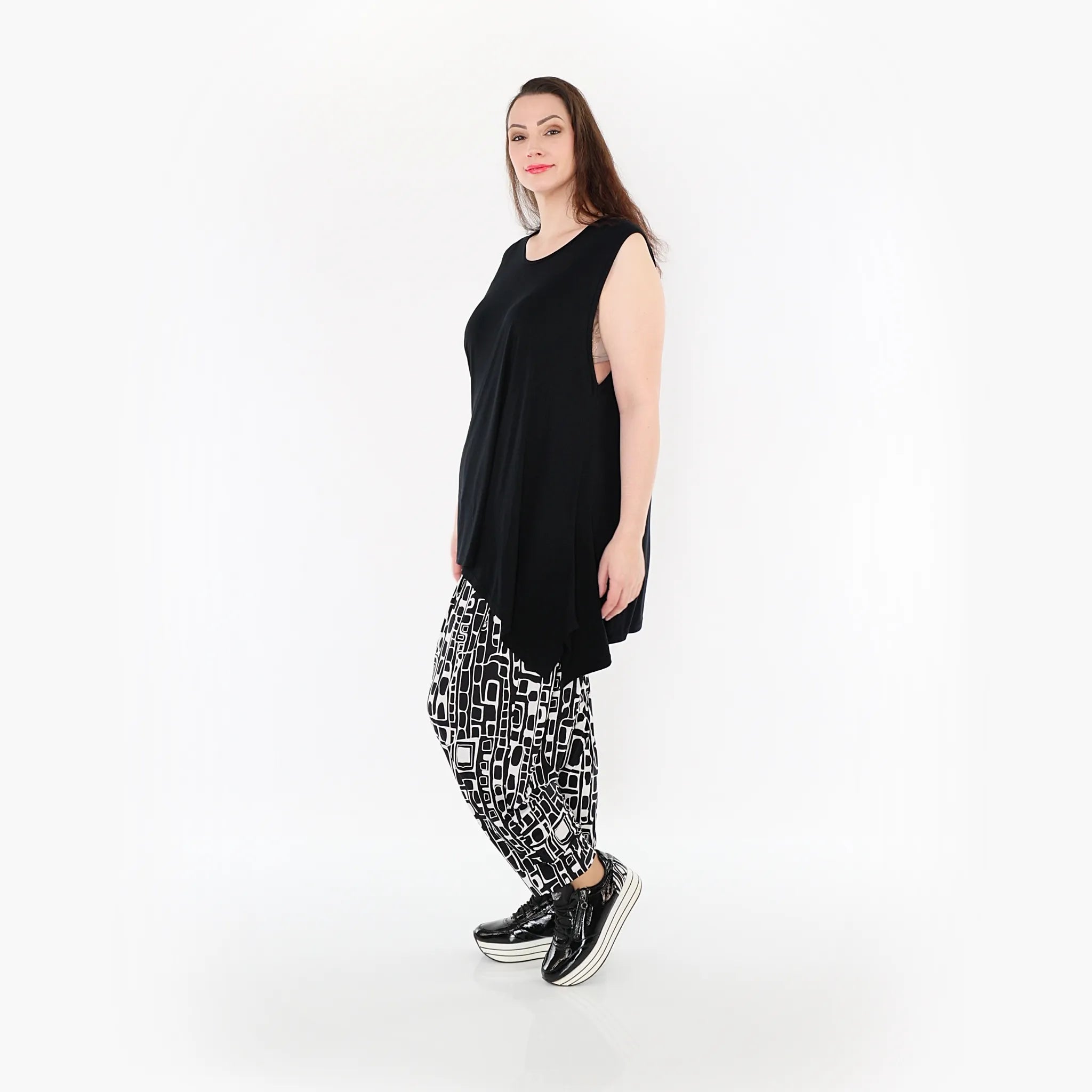 AKH Fashion Hose 6813 Midnight, Schwarz/Weiß