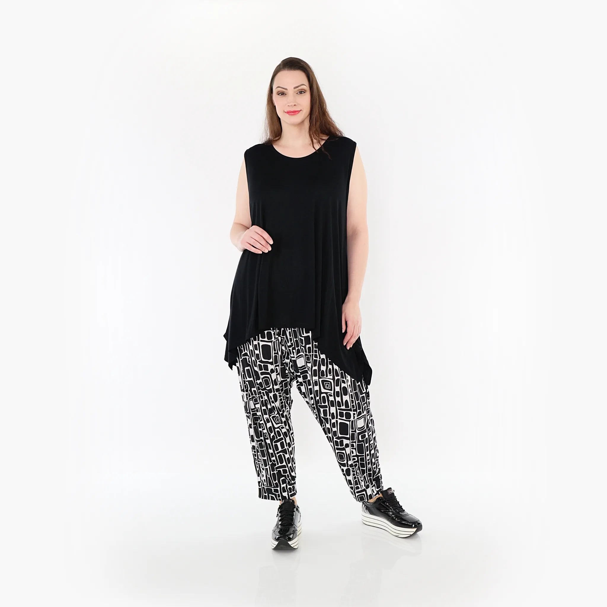 AKH Fashion Hose 6813 Midnight, Schwarz/Weiß