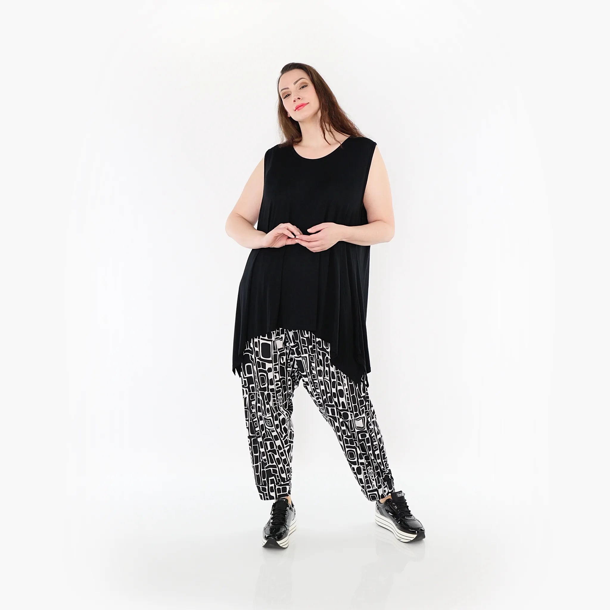 AKH Fashion Hose 6813 Midnight, Schwarz/Weiß