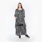 AKH Fashion Shirt 6837 Midnight, Schwarz/Weiß