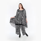AKH Fashion Shirt 6837 Midnight, Schwarz/Weiß