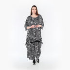 AKH Fashion Shirt 6837 Midnight, Schwarz/Weiß