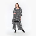 AKH Fashion Shirt 6837 Midnight, Schwarz/Weiß