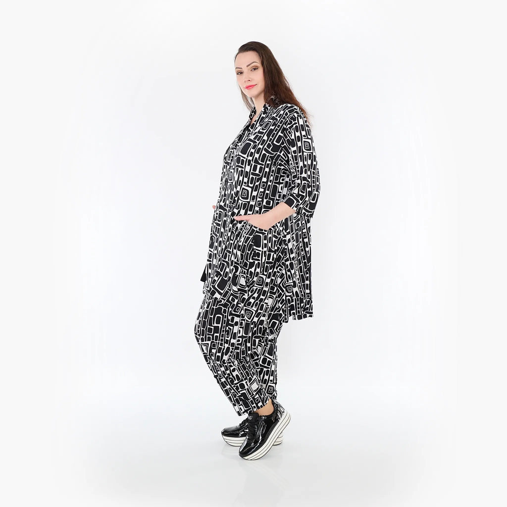 AKH Fashion Jacke 6970 Midnight, Schwarz/Weiß