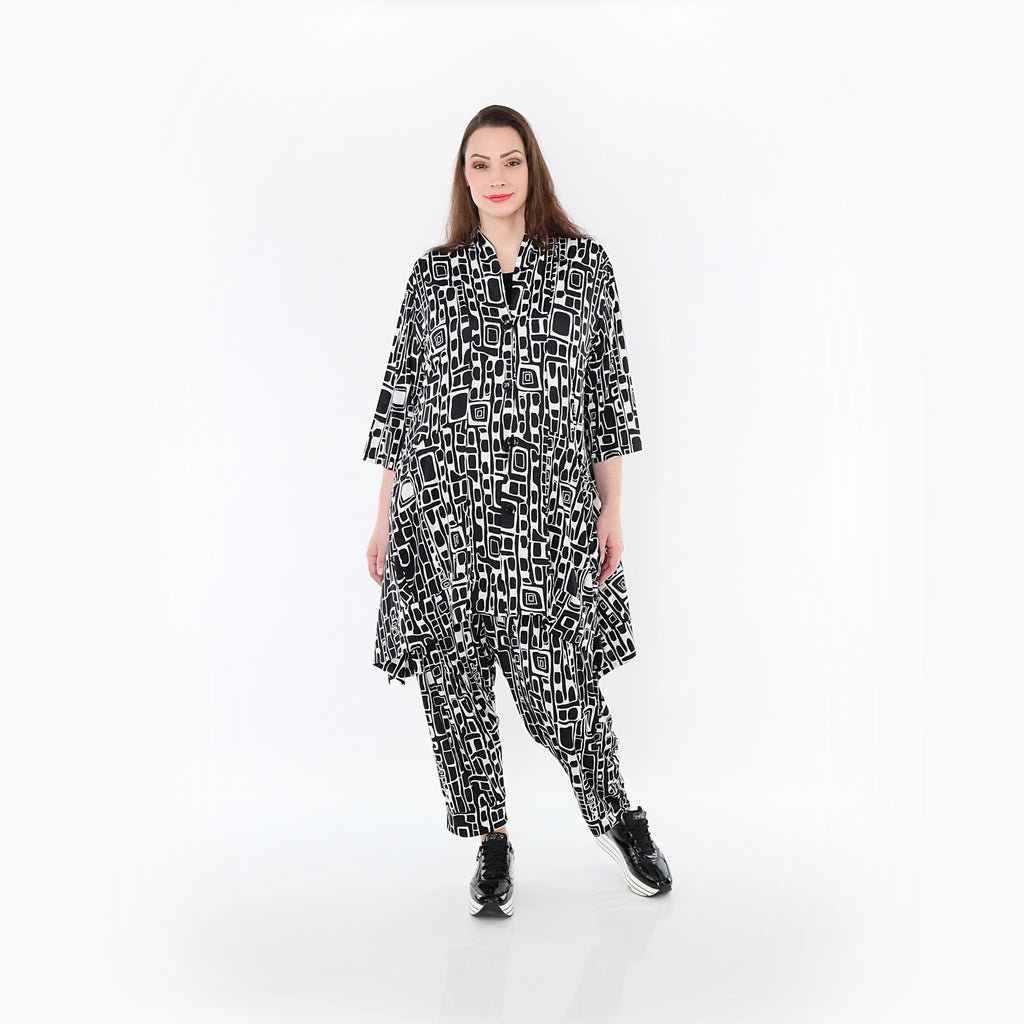 AKH Fashion Jacke 6970 Midnight, Schwarz/Weiß