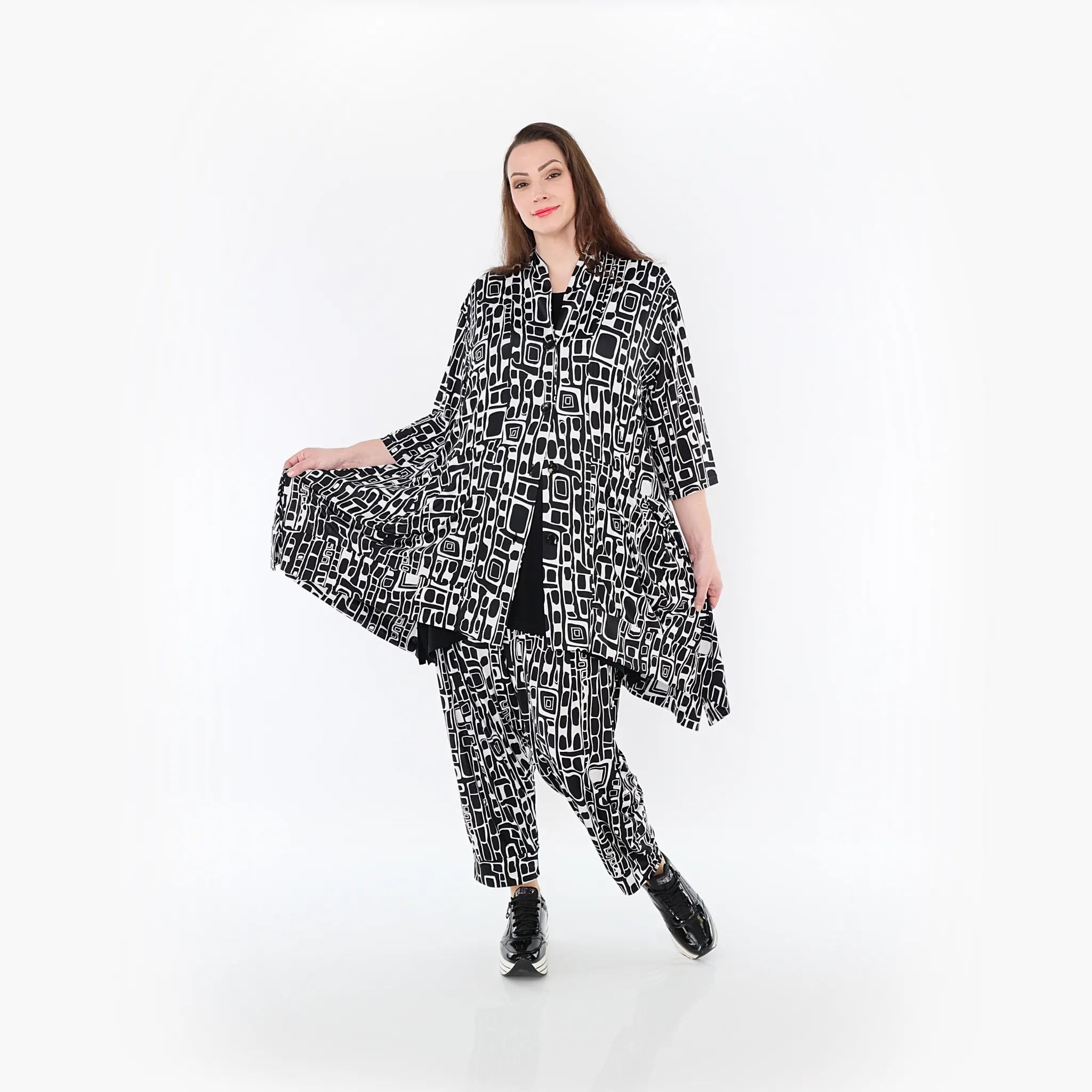 AKH Fashion Jacke 6970 Midnight, Schwarz/Weiß