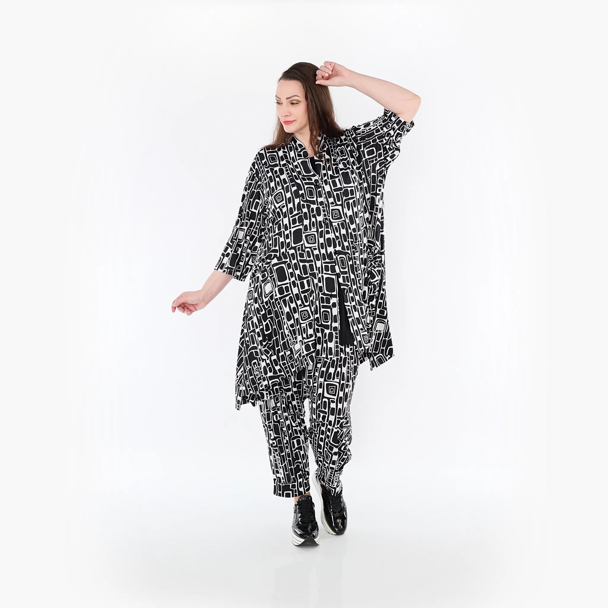AKH Fashion Jacke 6970 Midnight, Schwarz/Weiß