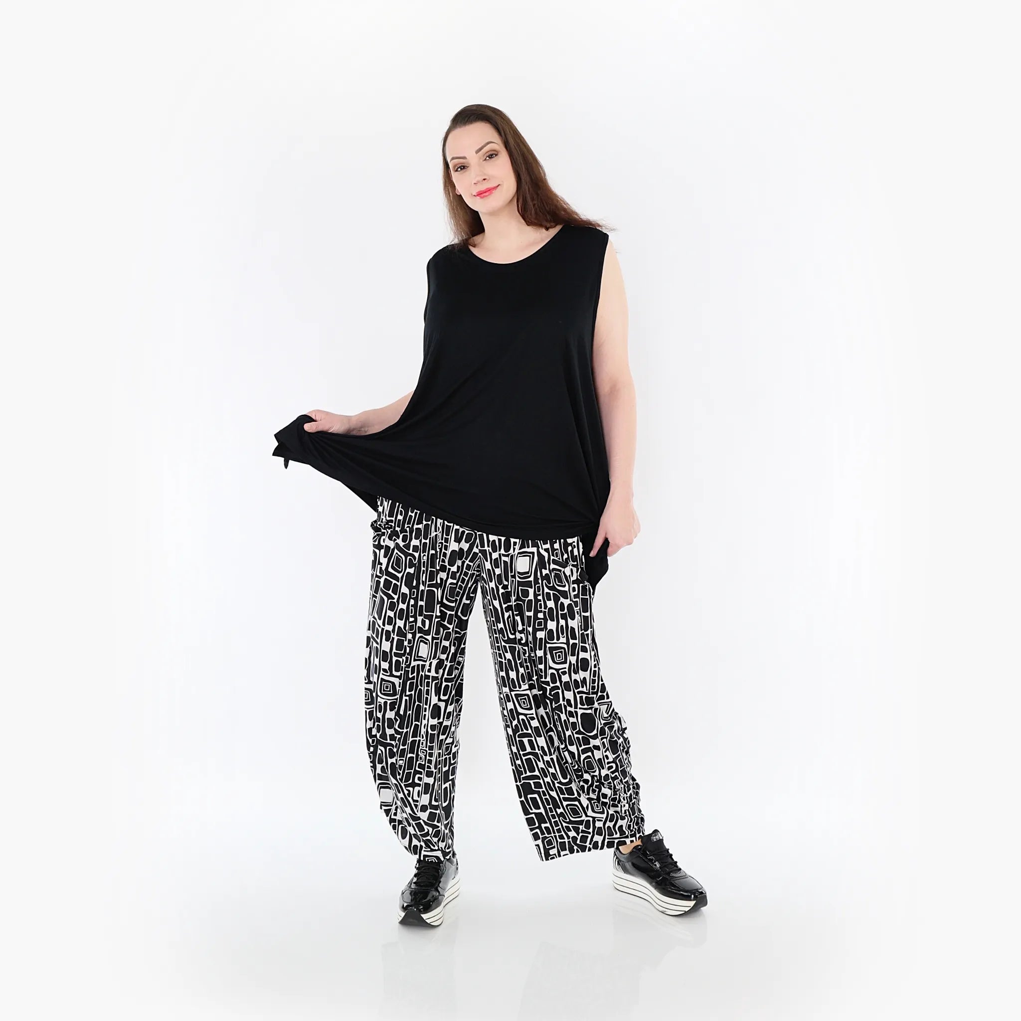 AKH Fashion Hose 8069 Midnight, Schwarz/Weiß