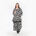 Chemise grande taille AKH Fashion 1892, noire et blanche