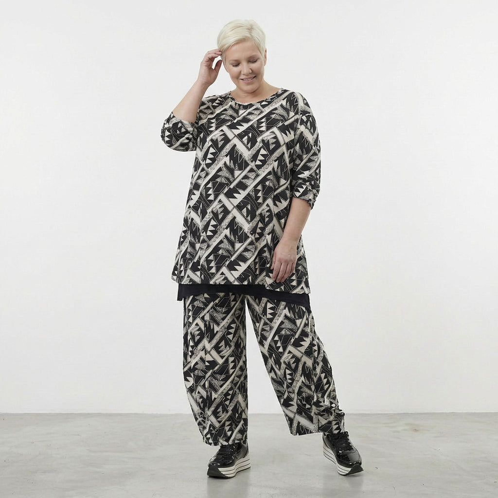 AKH Fashion Shirt 1892 Ripple, Schwarz/Weiß