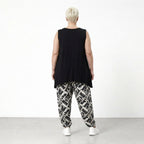 AKH Fashion 6813 Trousers, Black and White